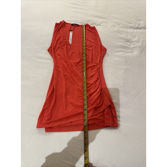 NWT Pink Wrap Front V Neck Sleeveless Blouse Top Women's M - Picture 11 of 11